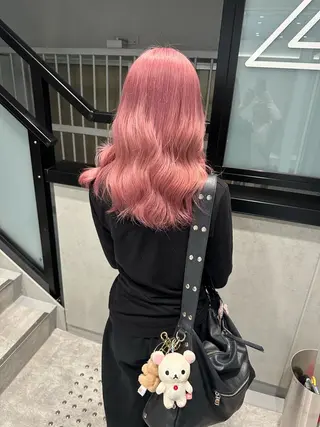 ロング カラー ピンクカラー/カラー 新宿美容室🎀のヘアスタイル