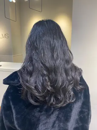 ミディアム パーマ メンズ清潔感のプロ 💈メンズパーマ藤田のヘアスタイル