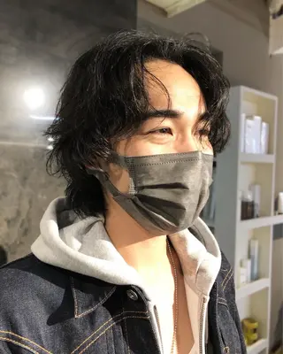 パーマ ヘアアレンジ メンズ メンズ特化✂️栗原 侑也のヘアスタイル