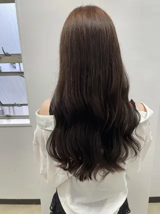 ロング カラー ヘアアレンジ 縮毛矯正/髪質改善/ ブリーチ毛/木元渓太のヘアスタイル