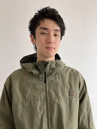 ショート メンズ メンズ専門ブリー チカラー⚡️リュウジのヘアスタイル