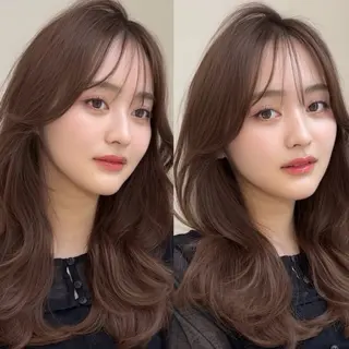 ロング 韓国ヘア🤍🇰🇷 🫶🏻吉満のヘアスタイル