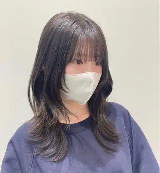 セミロング ❤︎︎韓国ヘア❤︎︎ 𝑺𝒉𝒊𝒉𝒐のヘアスタイル