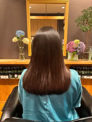 ロング メンズ✂️レディス 岩井勇磨のヘアスタイル