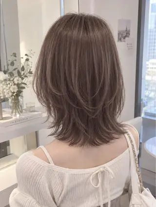ミディアム カラー ヘアアレンジ 韓国レイヤー/ 💎Tomoya💎のヘアスタイル