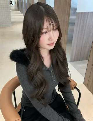 ロング カラー ヘアアレンジ メンズ 透明感×艶髪 🫒maki🎀のヘアスタイル