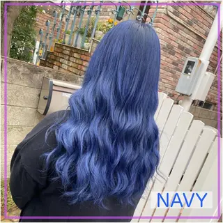 セミロング カラー ヘアアレンジ 🐚🧸 MAKI 🧸🐚のヘアスタイル