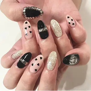 ネイル 渋谷／チップ長さ出し 👑アプレgel-xのネイルデザイン