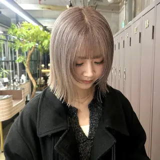 ミディアム カラー 伊藤ほのか/パーマ /ダブルカラーのヘアスタイル