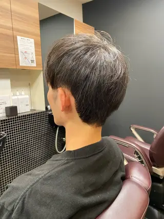 ショート メンズ メンズパーマモデル 大募集中のヘアスタイル