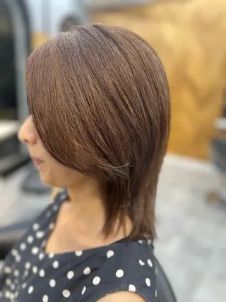 ミディアム 佐藤 慧のヘアスタイル