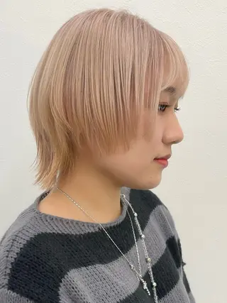 ショート ウルフカット/ボブ りなのヘアスタイル