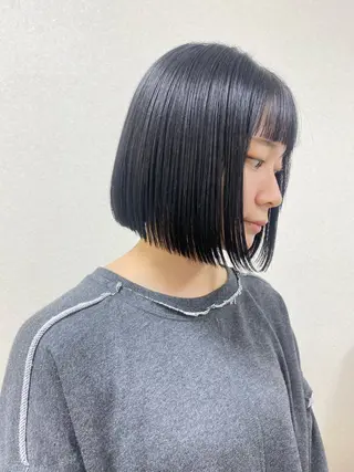 ショート りん🧸透明感カラ ー/ヘアアレンジのヘアスタイル