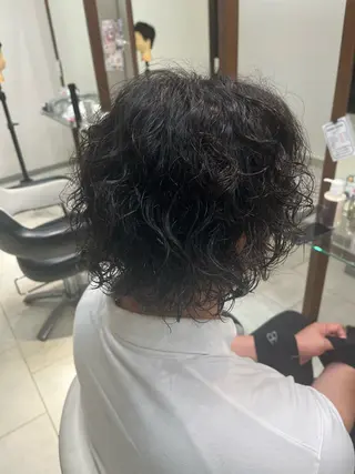 ミディアム パーマ 北山 麻衣のヘアスタイル
