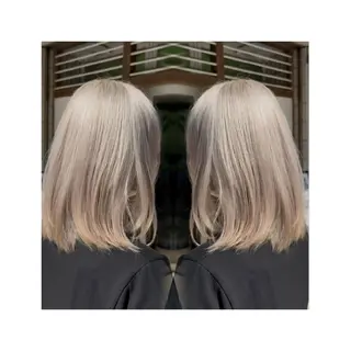 カラー ミディアム カラー💞ᩚ髪質改善 臼井暖音のヘアスタイル