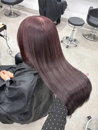 ロング miku/ラベンダー 透明感カラー🪻❤︎のヘアスタイル