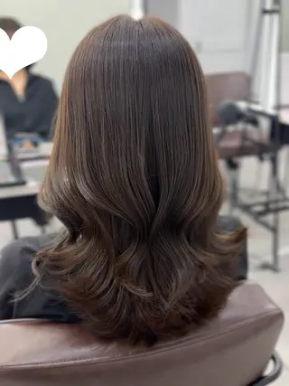 ミディアム 🧡くびれヘア/前髪 顔周り🧡久原結衣のヘアスタイル