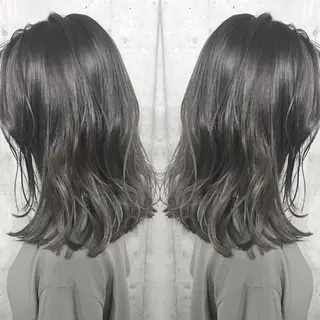 ミディアム カラー パーマ ヘアアレンジ メンズ キッズ ネイル マツエク・マツパ サロンドミルク 渋谷高比良のヘアスタイル