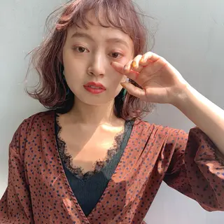 ミディアム パーマ レイヤーカット🪄 耳ツボ🎀Ayumiのヘアスタイル