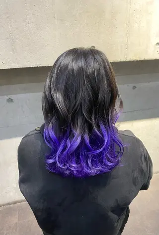 セミロング カラー 前山拓巳 /マンツーマンサロンのヘアスタイル