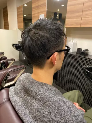 ショート メンズ メンズパーマモデル 大募集中のヘアスタイル