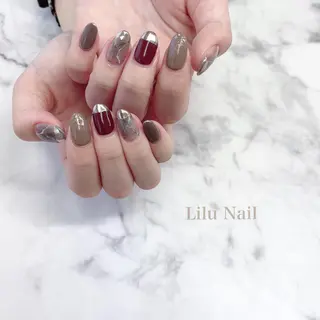 ネイル モチの良さ◉ フィルインネイル♡のネイルデザイン