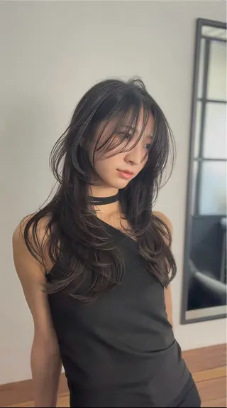 ロング 中江 翔のヘアスタイル
