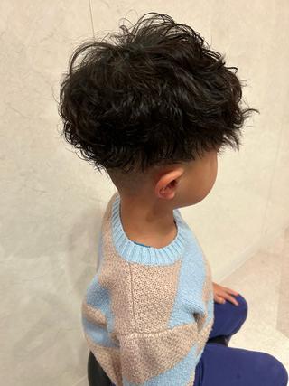 パーマ 大山 莉奈のヘアスタイル