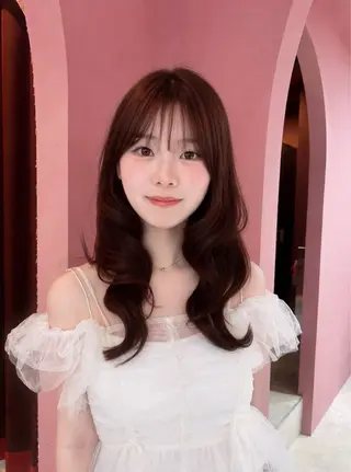 セミロング 透明感カラー♡ 原宿美容室￤Rinaのヘアスタイル