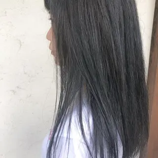 セミロング カラー 艶髪育成サロン 京橋 shinのヘアスタイル