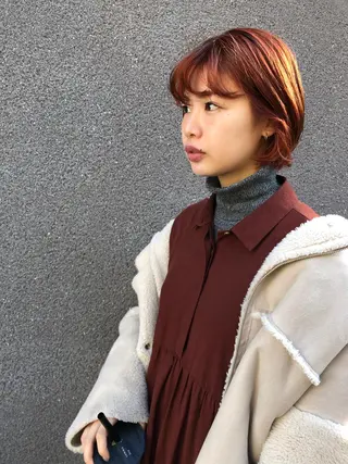 ミディアム カラー eri kinjoのヘアスタイル