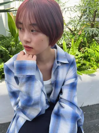 ショート 透明感カラー🌿ボブ ✨飛田 ケイのヘアスタイル