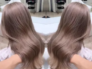 セミロング カラー メンズカット ブリーチ ‬JINのヘアスタイル