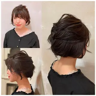 ショート カラー ヘアアレンジ 森 早希絵のヘアスタイル