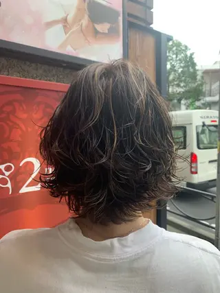 ミディアム カラー メンズ 透明感カラー/ chisaのヘアスタイル