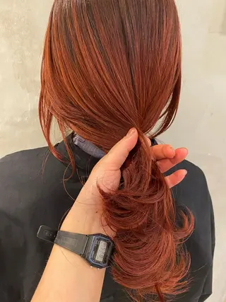 セミロング 新宿/顔周りカット +レイヤー＝しずく♩のヘアスタイル