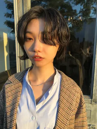 ショート パーマ 中嶋勇太／ストレート ／パーマ／松阪のヘアスタイル