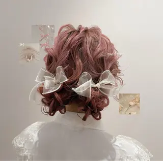 ヘアアレンジ Yuui🩰梅田/ アレンジ/艶感カラーのヘアスタイル