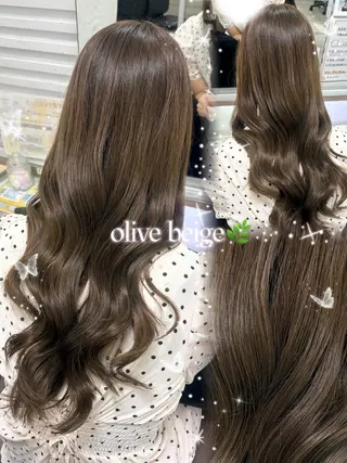 ロング 韓国風骨格カット 艶カラー🩶髙林夏美のヘアスタイル