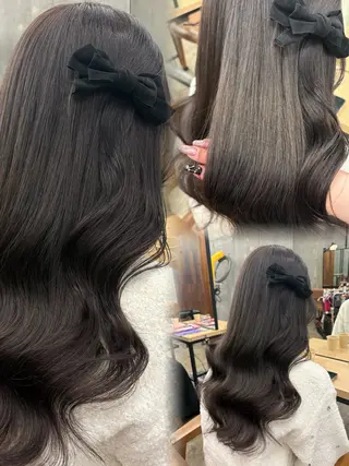 ロング カラー ヘアアレンジ 🎀暖色カラー🎀 ♡yurika♡のヘアスタイル