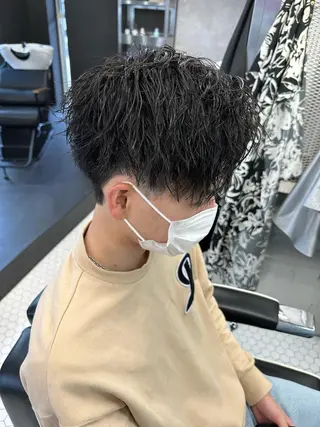 ミディアム カラー パーマ メンズ メンズ専門美容室 /久徳大輝のヘアスタイル