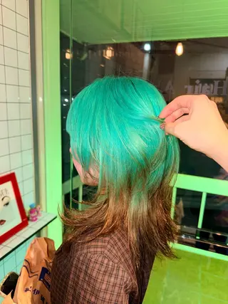 ロング カラー 個性的カラー ☆≡ねねのヘアスタイル
