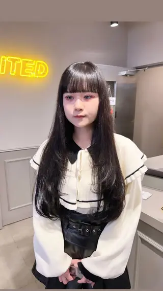 ロング カラー パーマ ヘアアレンジ メンズ 上品＆韓国風 🥀海心🥀のヘアスタイル