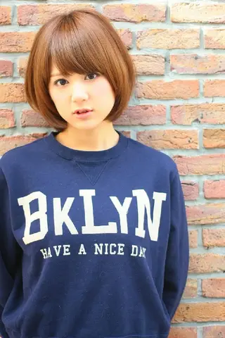 ミディアム パーマ カラー セミロング ショート ヘアアレンジ iplus　眉毛と まつげパーマ専門店のマツエク・マツパデザイン