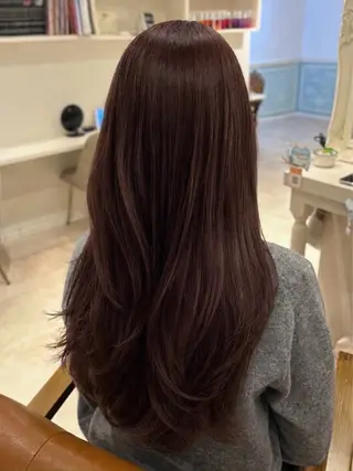 ロング 艶感暖色カラー🥀/ レイヤー / れいかのヘアスタイル
