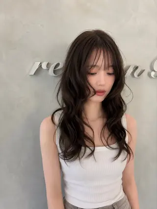 ロング reborn店長 🤍リルのヘアスタイル