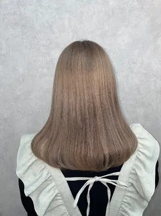 ロング 髪質改善＆白髪ぼかし カラー♡店長みやけ♡のヘアスタイル