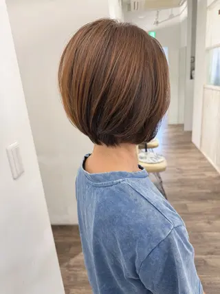 ショート カラー ハイライト⭐️上野 高広のヘアスタイル