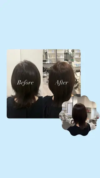 ミディアム はしもとひより/ブリ ーチ矯正/艶カラーのヘアスタイル