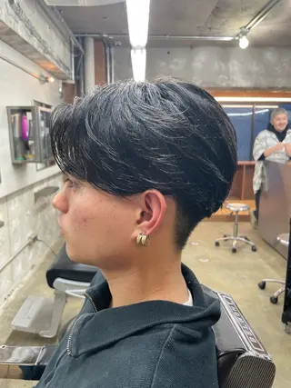 ショート カラー パーマ ヘアアレンジ メンズ 亀井隆汰/メンズ専門 パーマ/フェード可のヘアスタイル